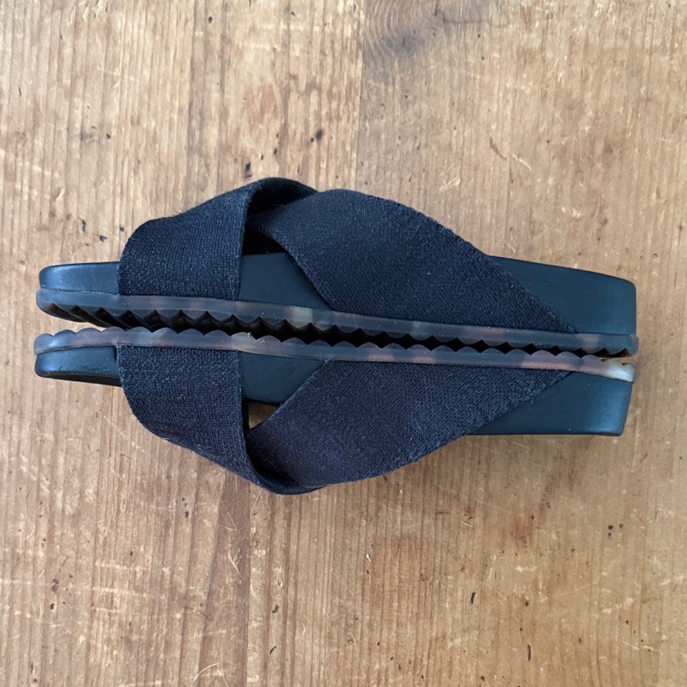 Rothy's Black Crisscross Slide Sandals - Picture 3 of 5